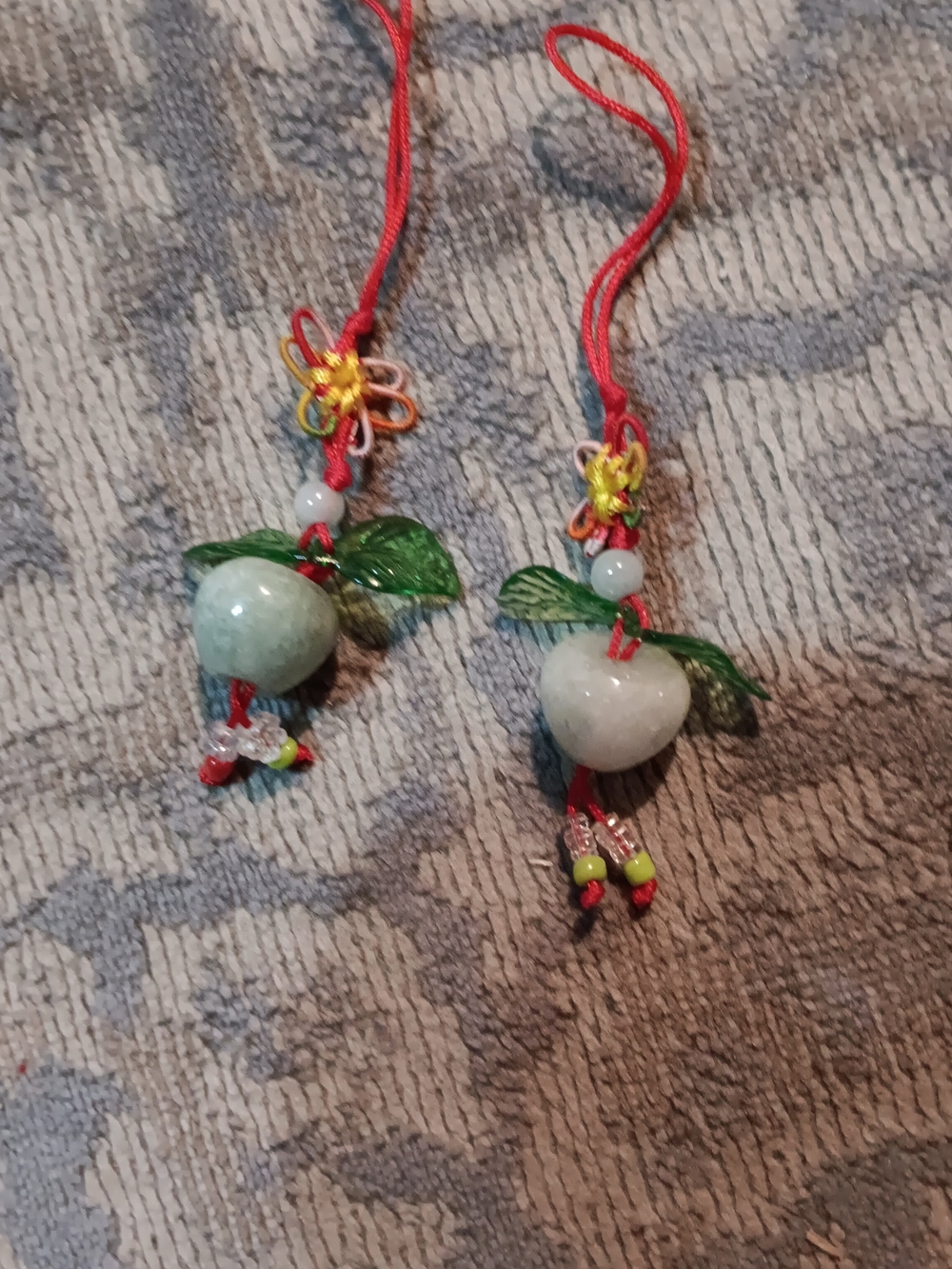 Green Jade Apple Cell phone charms